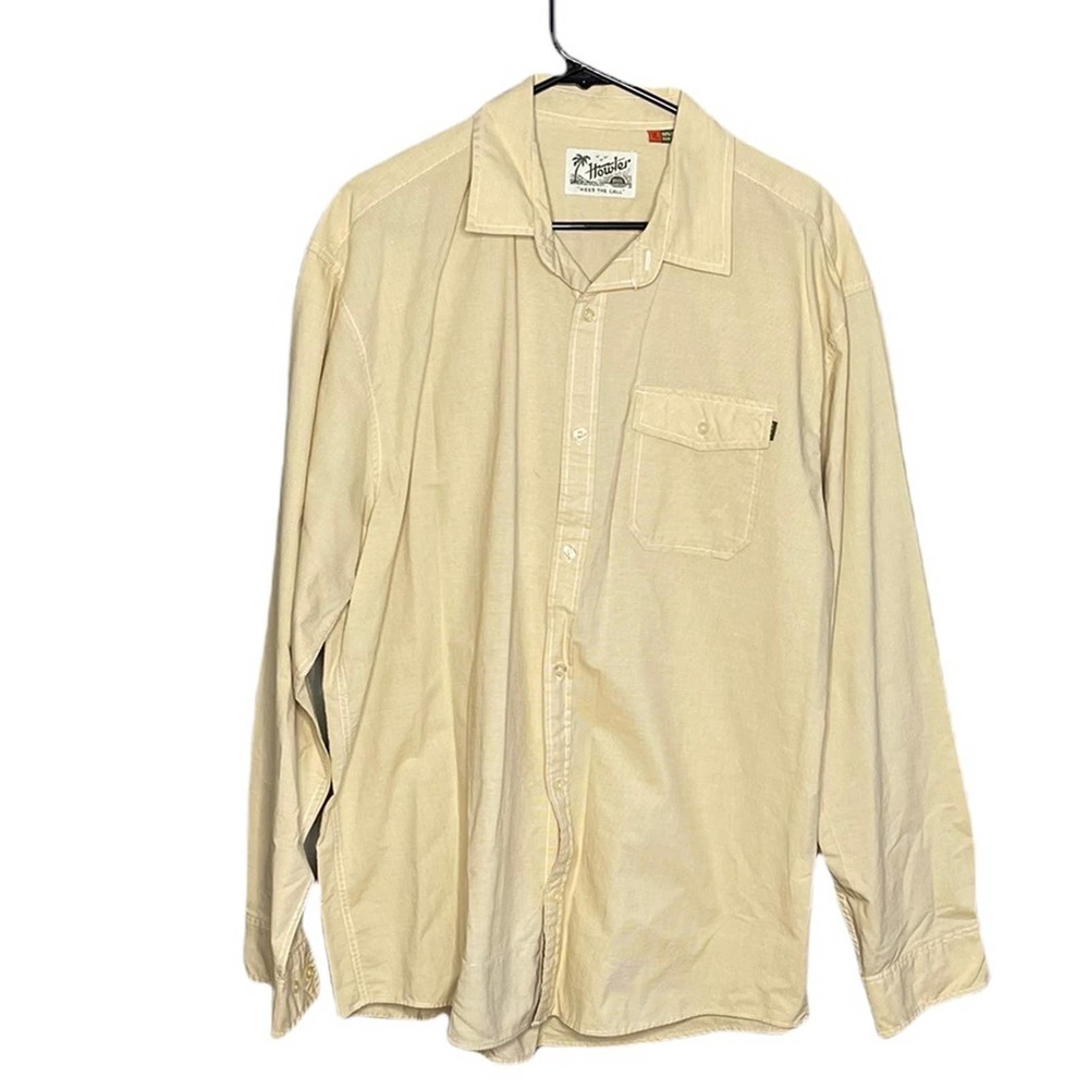 Howler Bros Men’s Long Sleeve Button Front Casual Shirt Size XL